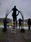 Working on the willow arch&nbsp;1
