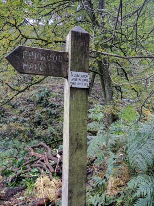 Sign to Errwood Hall