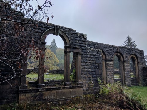 The south wall of Errwood Hall
